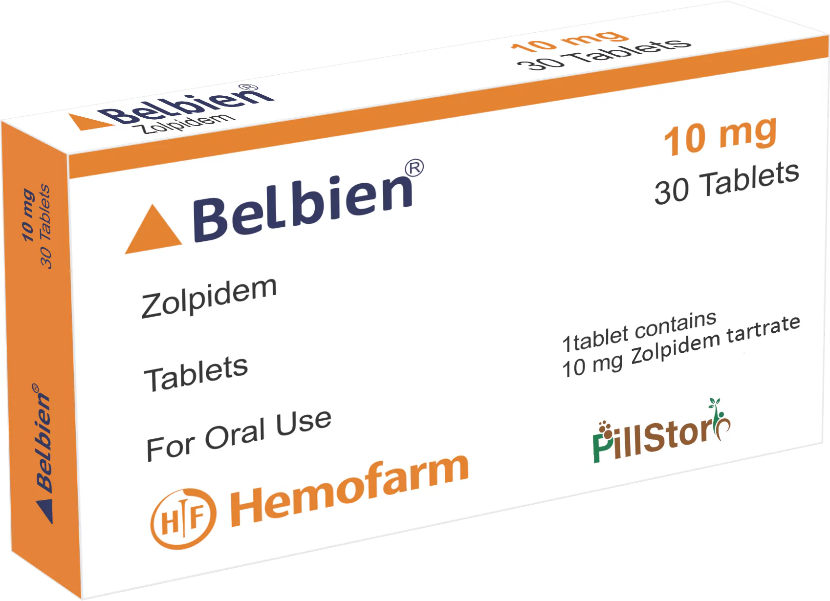 Zolpidem Belbien 10mg 30 Tablets